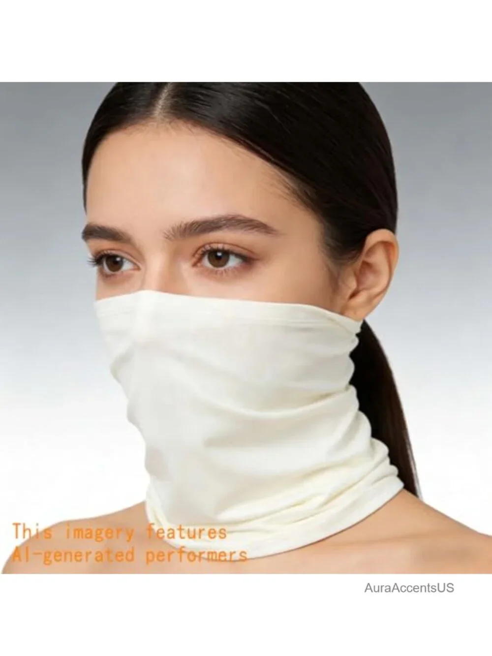6 Pack Mens Neck Gaiter UV Protection Summer Face Scarf Breathable Ice Silk